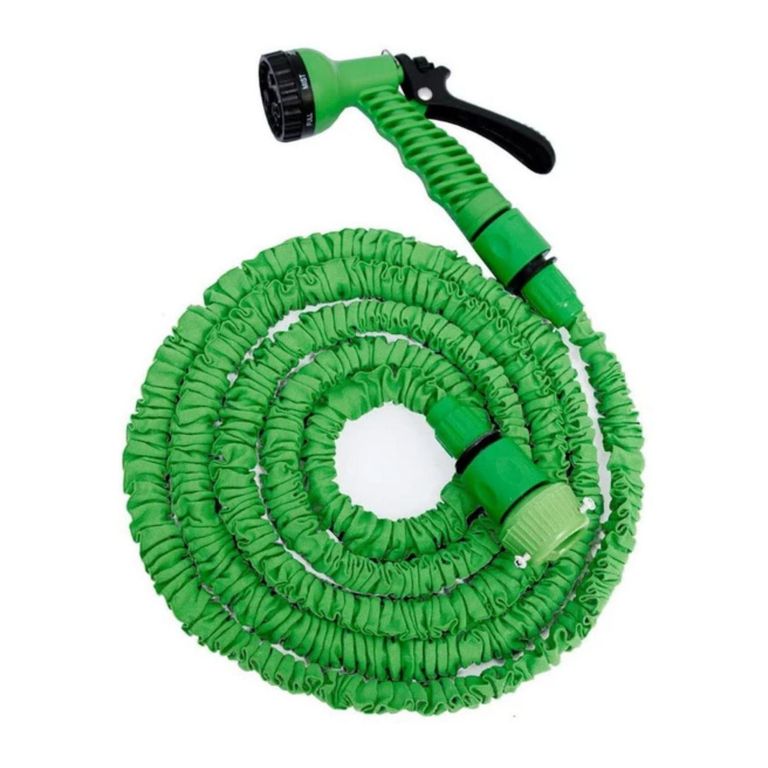 Manguera Retractil 30mts Jardin Verde