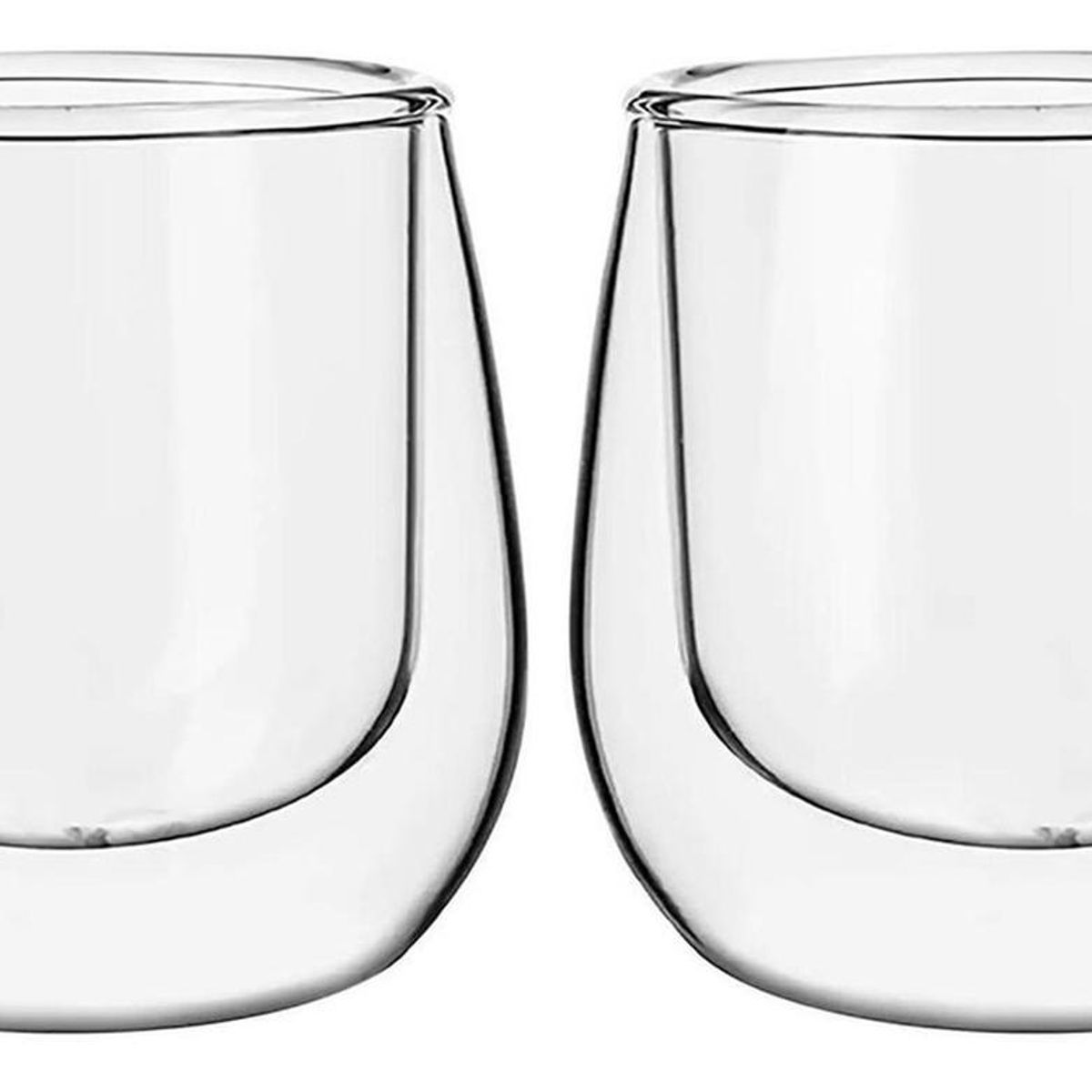 IMPORTCLICK - Set 2 Mug Glasso Vasos Doble Pared Vidrio 90 ML