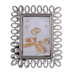 MALLORCA - Porta Retrato Decorativo Verdún Silver Rectangular