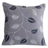 Cojín Decorativo Hojas Gris