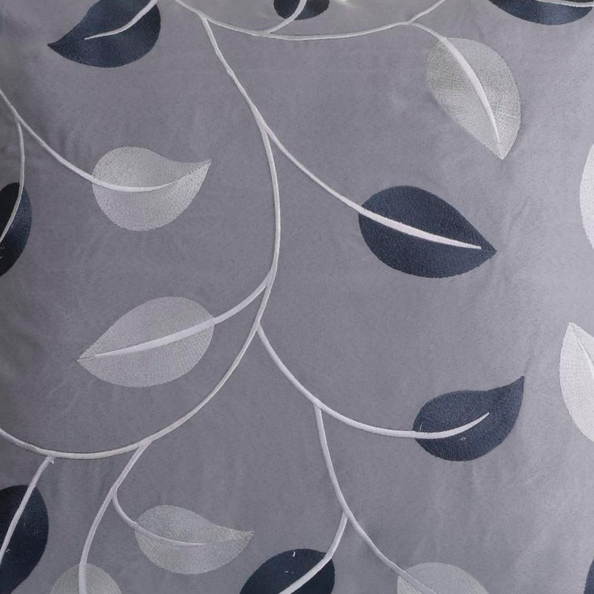 MALLORCA - Cojín Decorativo Hojas Gris