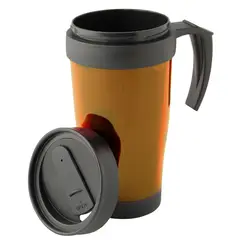 GENERICO - Mug Térmico Plástico 450 cc Naranjo