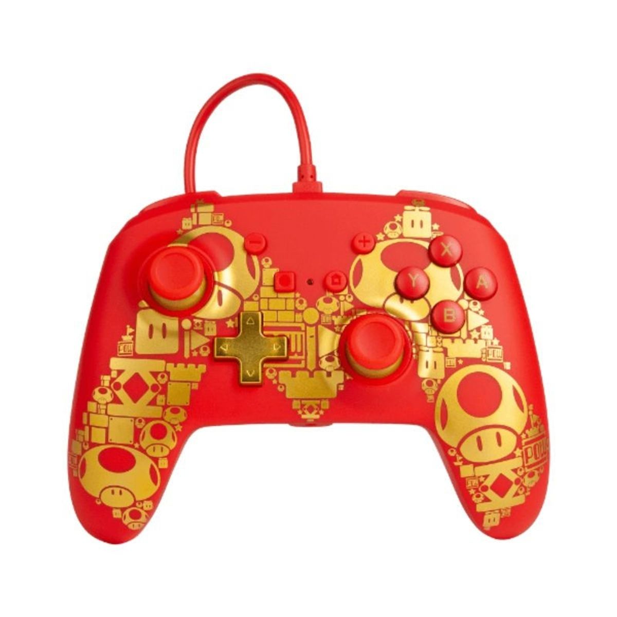 POWERA - Control Wired PowerA Mario Red Gold Ed - Switch - Sniper