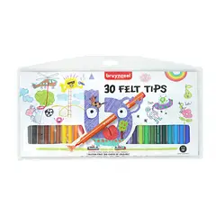 BRUYNZEEL - Marcadores Para Niños 30 Colores