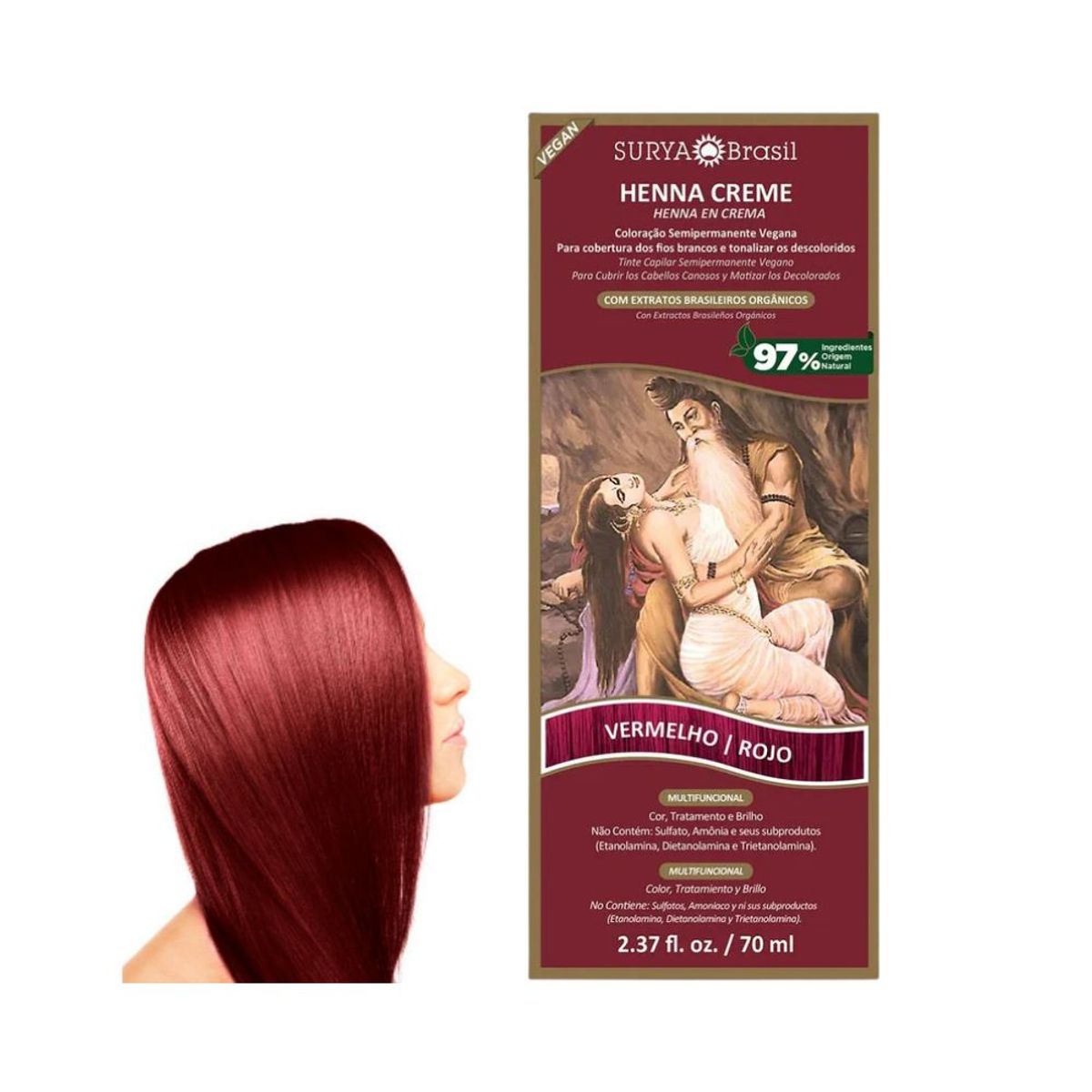 SURYA BRASIL - Henna en crema rojo Surya Brasil