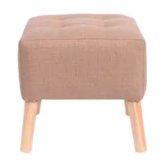 GENERICO - Pouf Alemania Beige Delta 42x42x43 Cm Máxima Design
