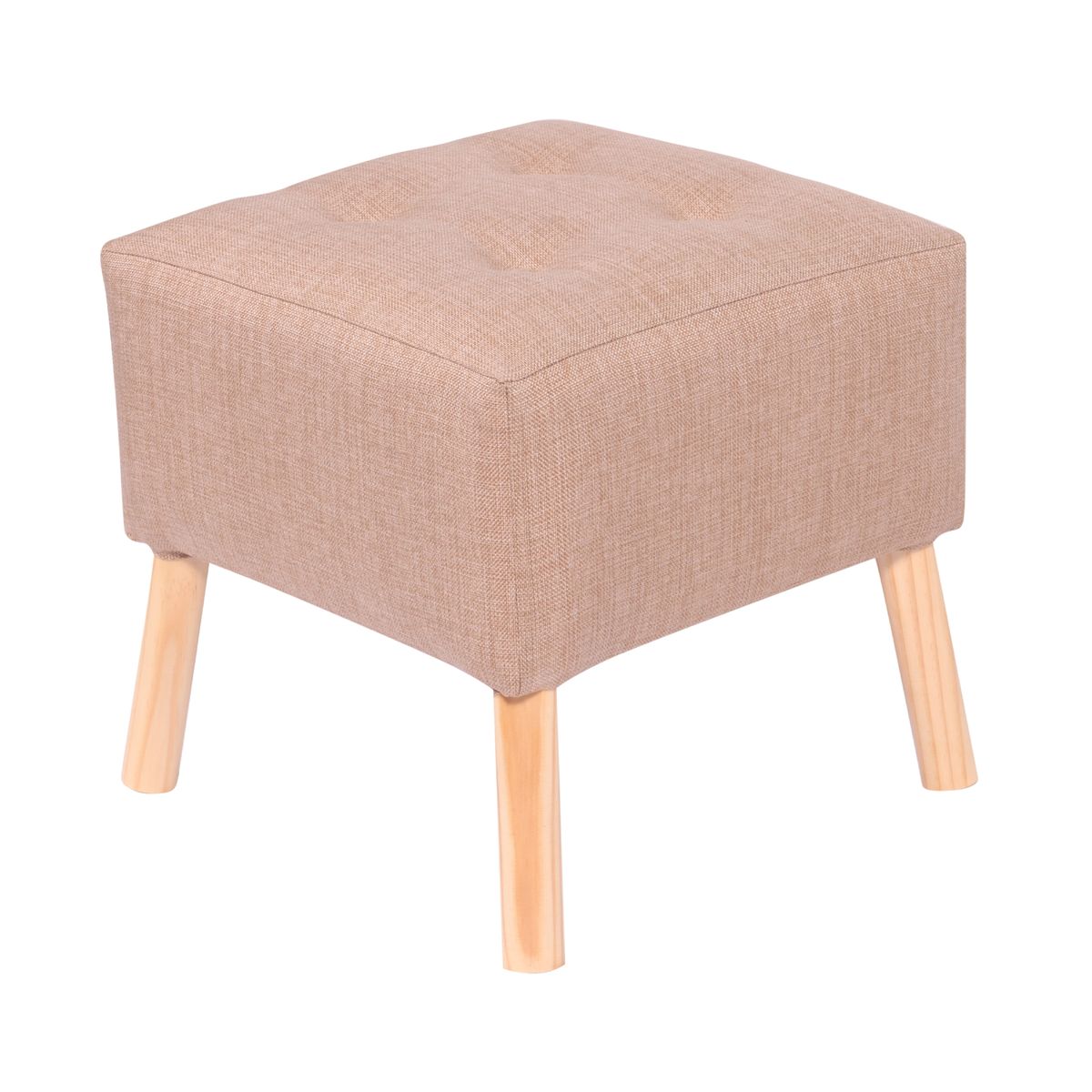 GENERICO - Pouf Alemania Beige Delta 42x42x43 Cm Máxima Design