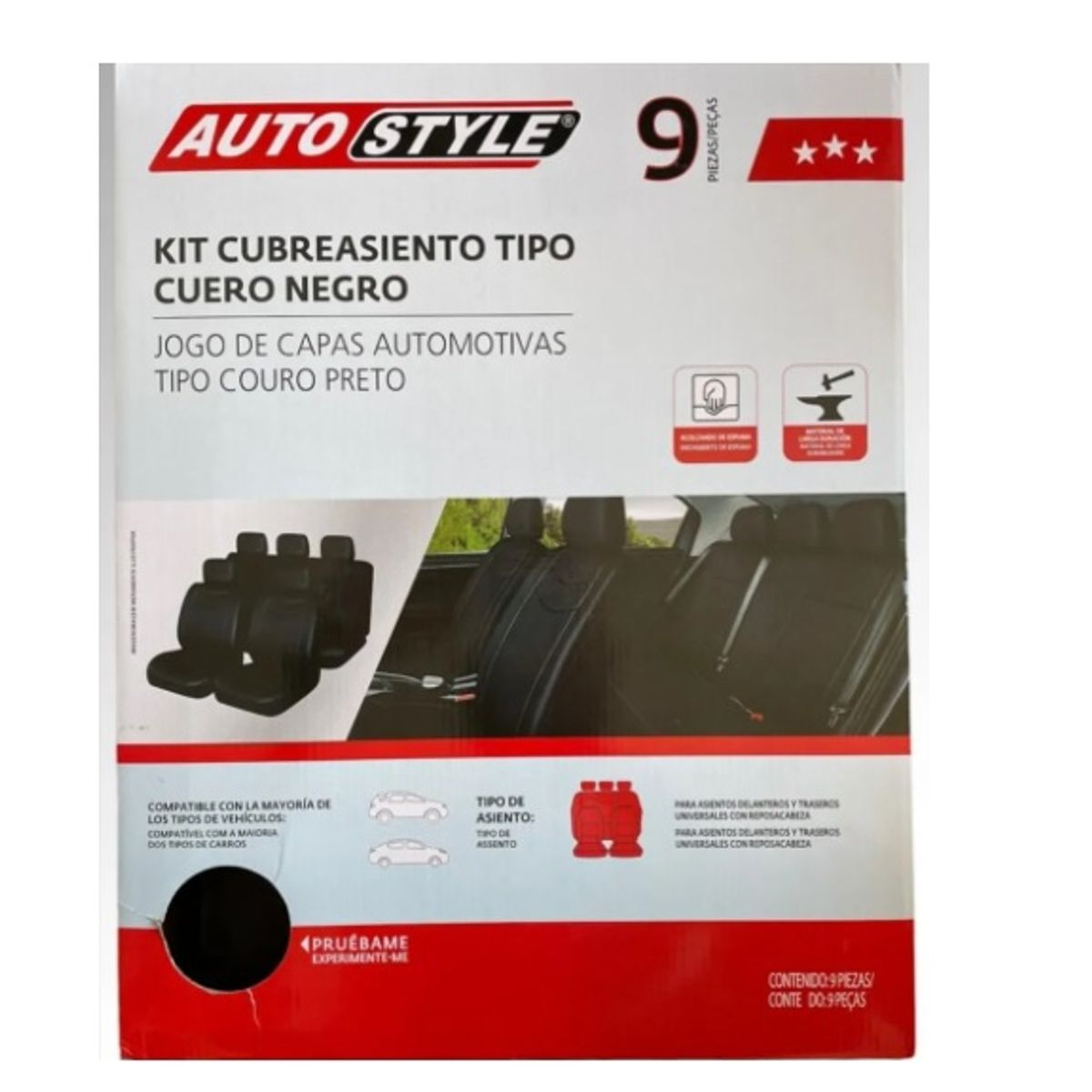 AUTOSTYLE - Funda de Asiento ecocuero