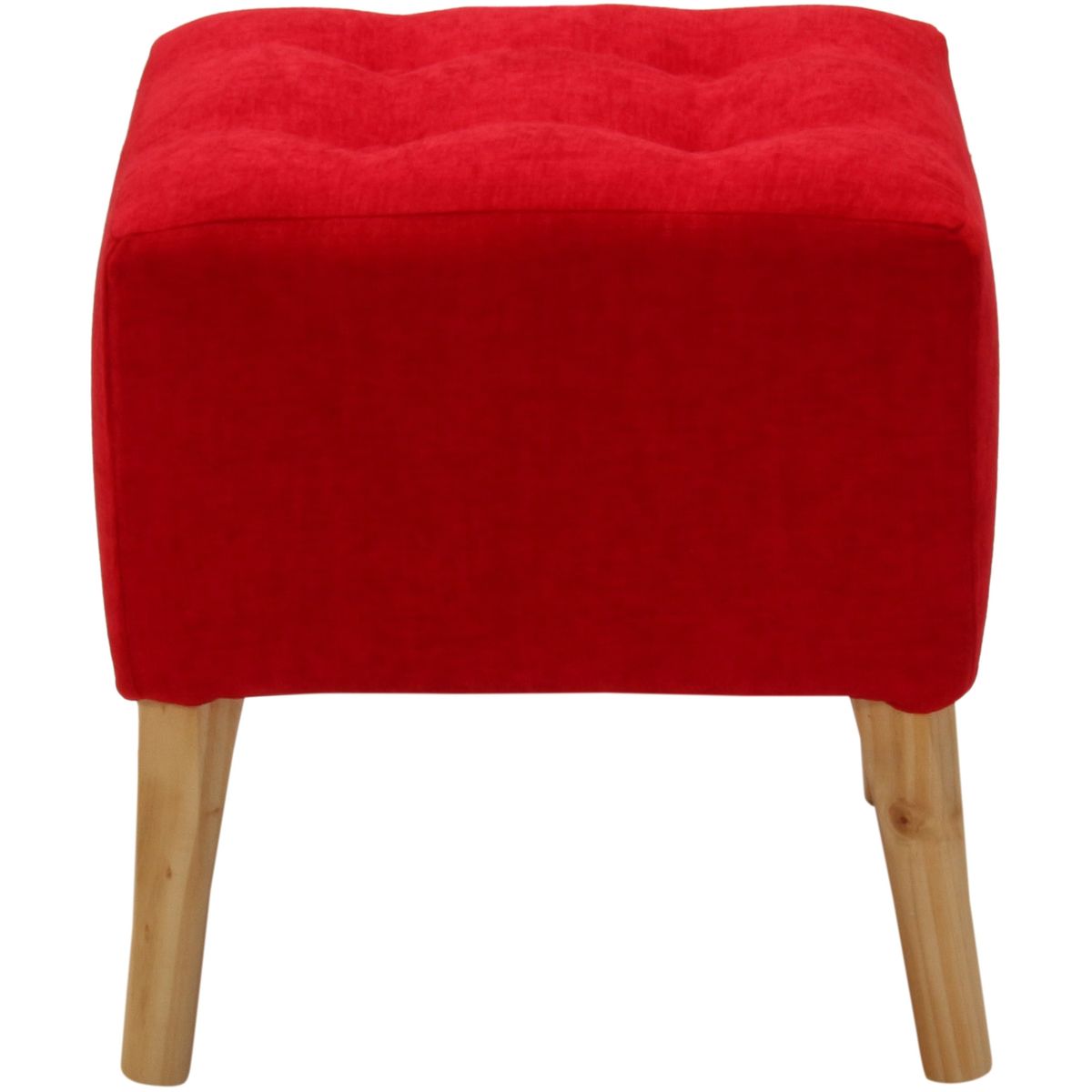 GENERICO - Pouf Alemania Rojo Altea 42x42x43 cm Máxima Design
