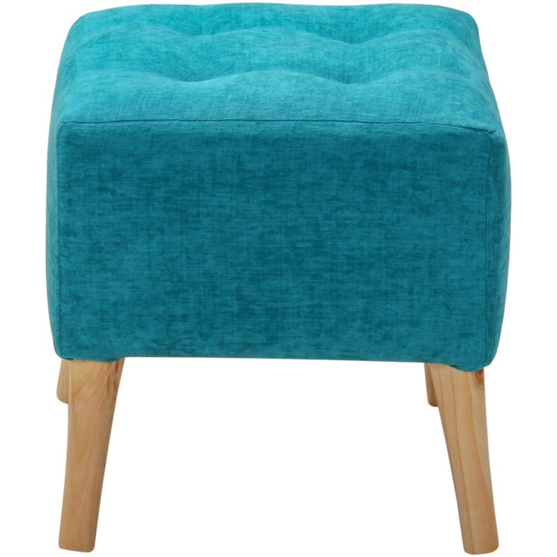 GENERICO - Pouf Alemania Turquesa Altea 42x42x43 cm Máxima Design.