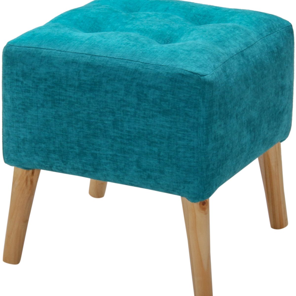 GENERICO - Pouf Alemania Turquesa Altea 42x42x43 cm Máxima Design.
