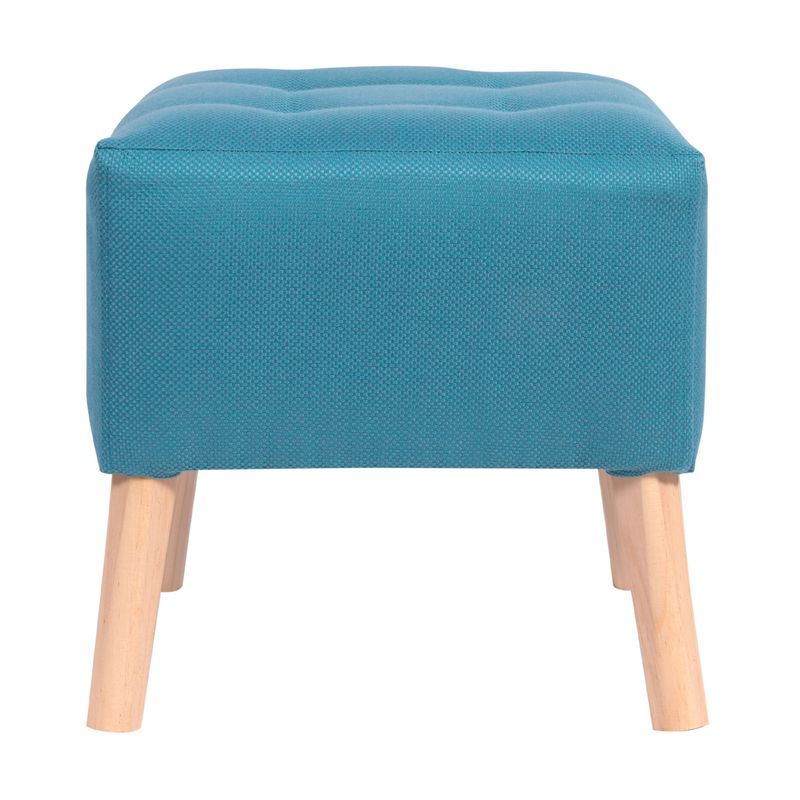 GENERICO - Pouf Alemania Turquesa Omega 42x42x43 cm Máxima Design