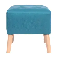 GENERICO - Pouf Alemania Turquesa Omega 42x42x43 cm Máxima Design