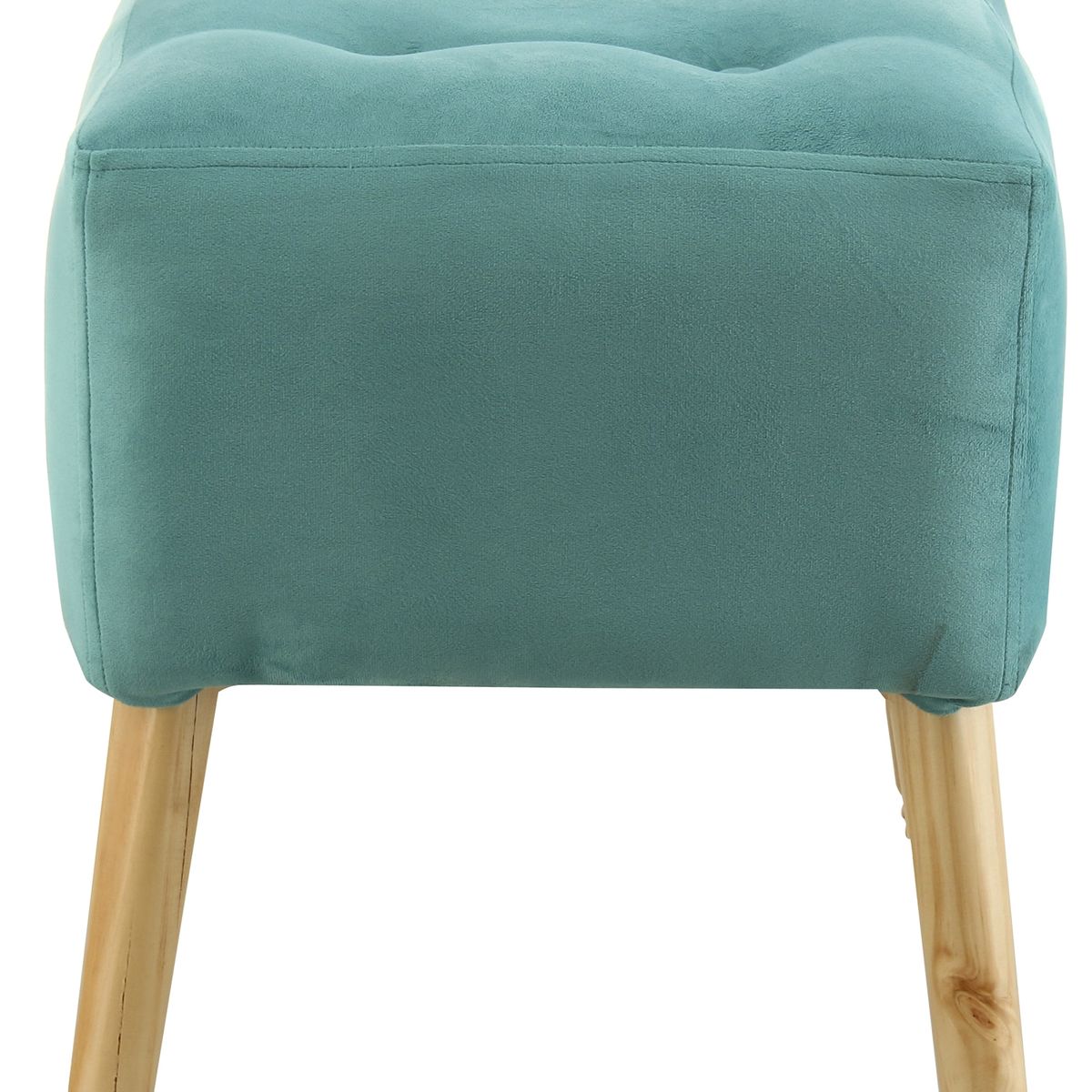 GENERICO - Pouf Alemania Turquesa Diseño felpa 42x42x43 cm Máxima Design