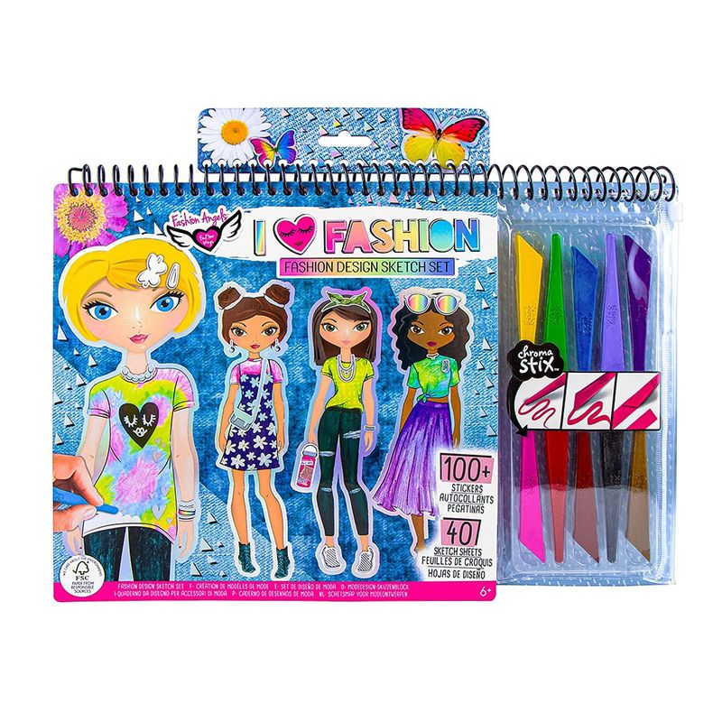 FASHION ANGELS - Set Para Dibujar Diseños De Moda Fashion Angels Niñas