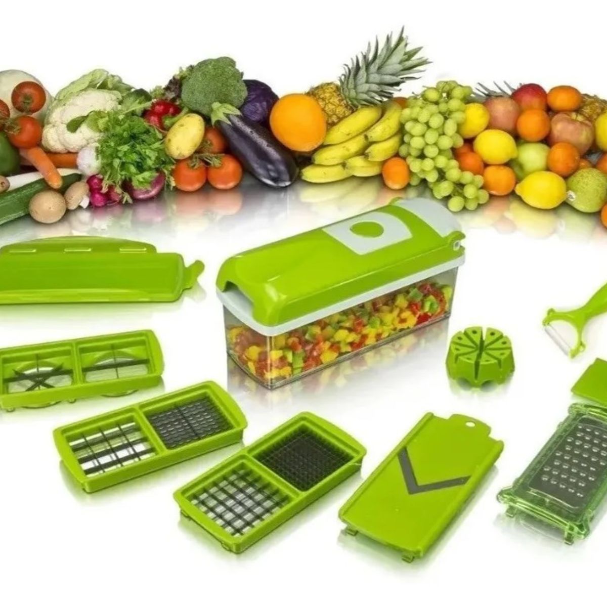 GENERICO - Picador Frutas Verduras Vegetales Rallador Cortador Multiuso Promotodo