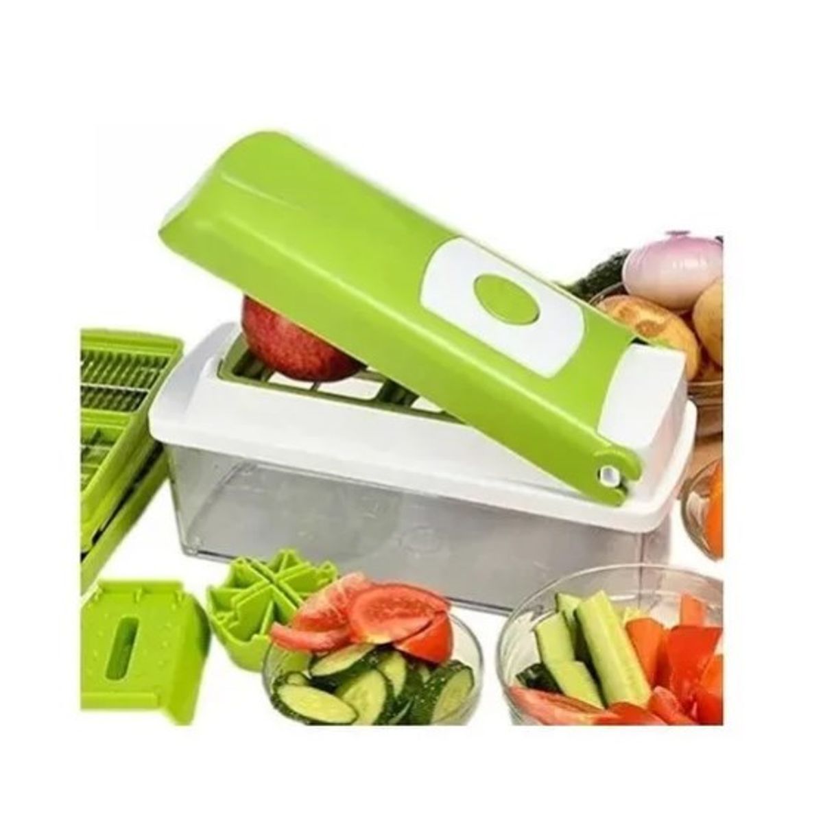 GENERICO - Picador Frutas Verduras Vegetales Rallador Cortador Multiuso Promotodo