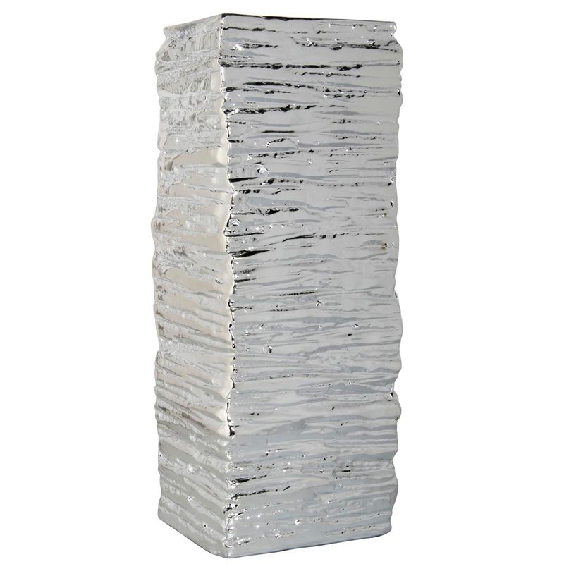 MALLORCA - Jarron Decorativo Liverpool Silver Grande