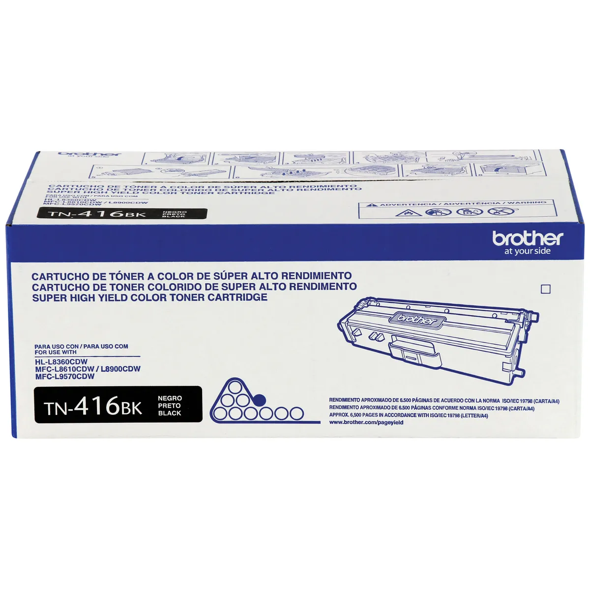 BROTHER - Brother Toner TN-416BK Para 6500 Páginas Negro - Negro