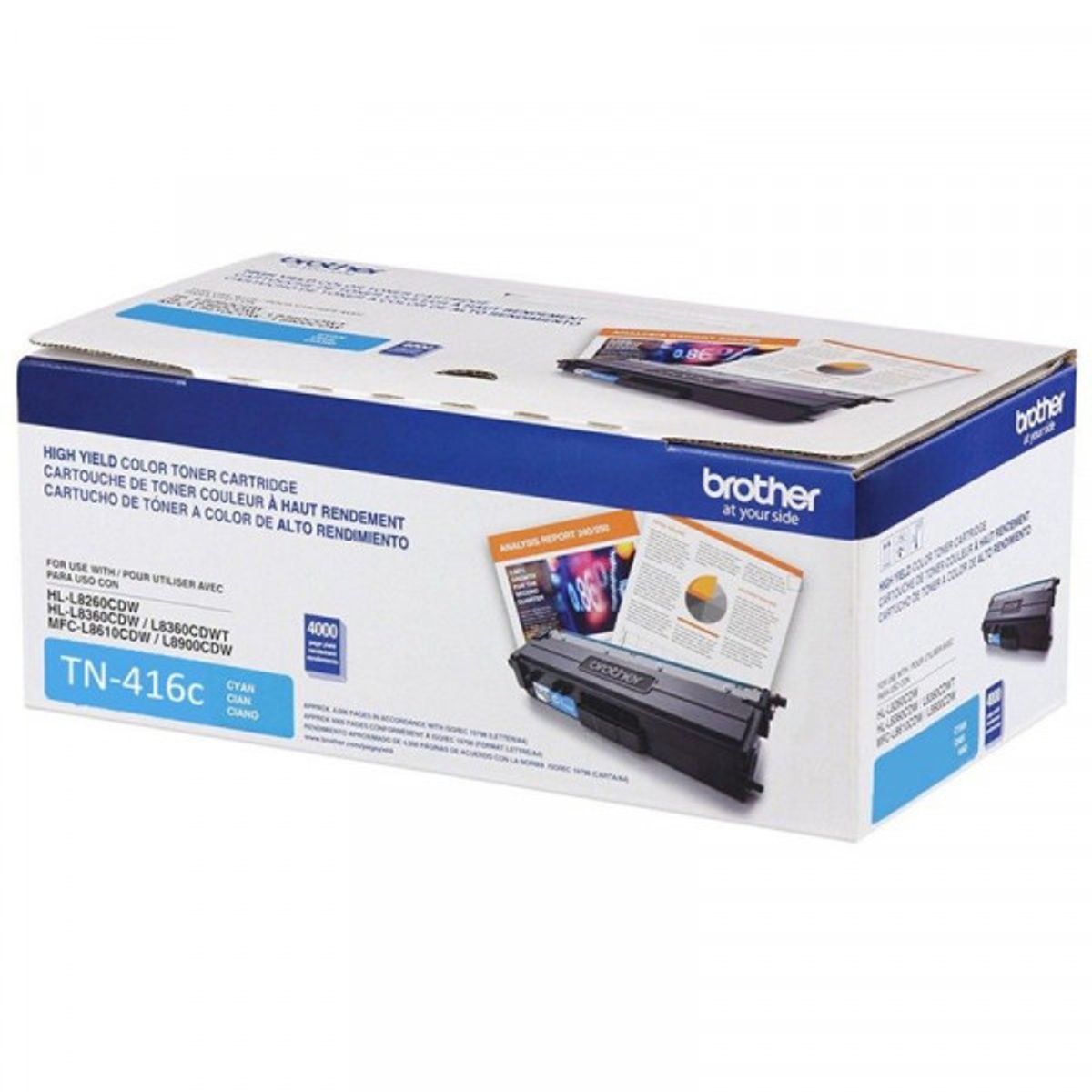 BROTHER - Brother Toner TN-416C Para 6500 Páginas Cian BROTHER