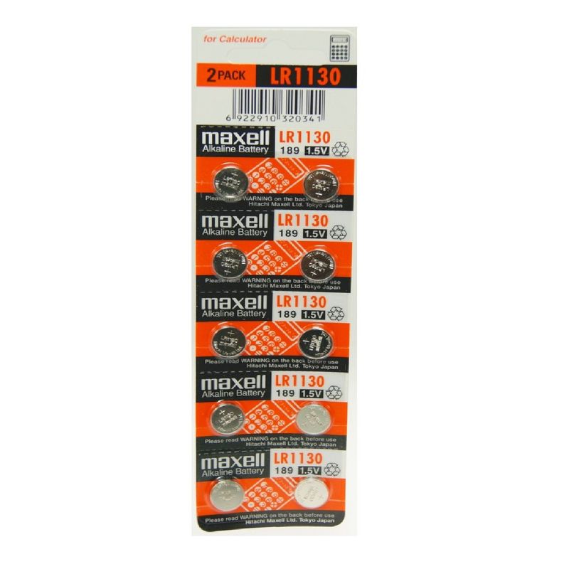 MAXELL - Pila Lr1130 Maxell 1,5v Pack 10 Unidades