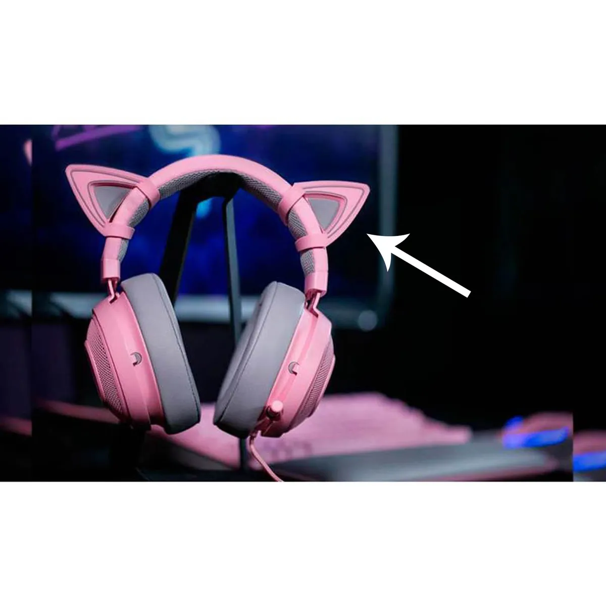 RAZER - Orejas Kitty Razer Para Audifonos Kraken Quartz
