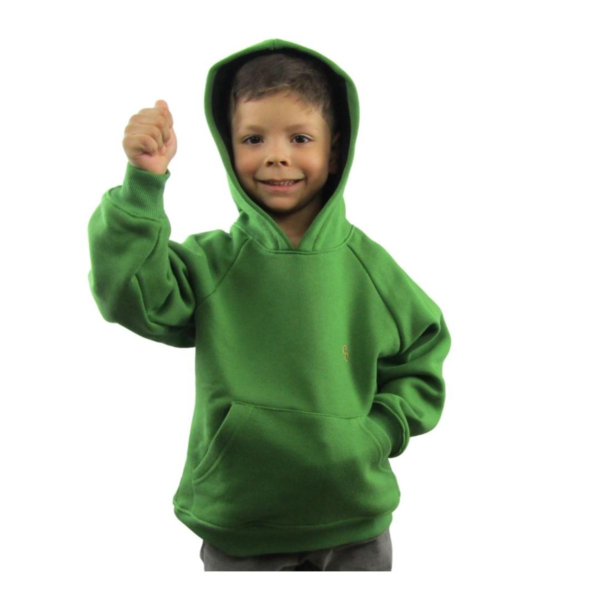 ESTILO CONSCIENTE - Polerón Sustentable Algodón Orgánico con capucha Regular Niño