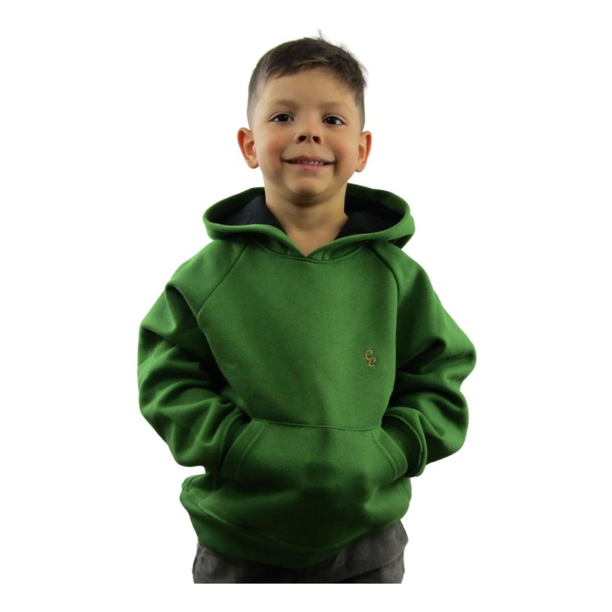 ESTILO CONSCIENTE - Polerón Sustentable Algodón Orgánico con capucha Regular Niño