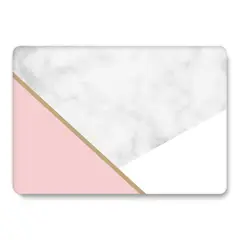 SPACEZAT - Carcasa Protector Compatible con MacBook Air 13 Pink Marble