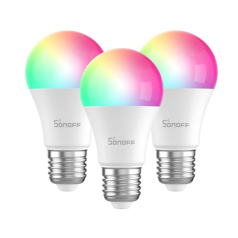 SONOFF - Pack de 3 Ampolletas WiFi LED RGB Sonoff