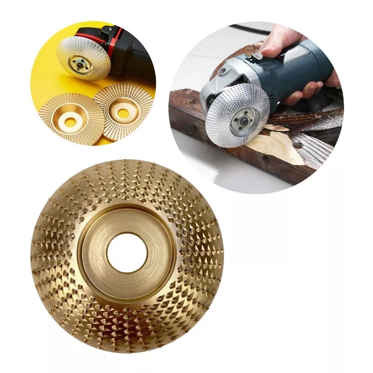 GENERICO - Disco Abrasivo Para Lijar Madera Dorado 85mm