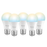 Pack de 5 Ampolletas Wifi LED luz cálida y fría