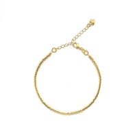 Pulsera Mostacillas Enchapado Oro 18K
