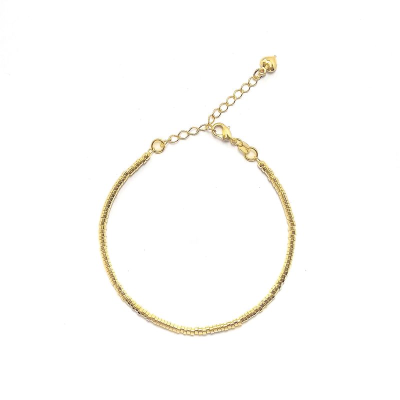 ANDREA COGGIOLA JOYAS - Pulsera Mostacillas Enchapado Oro 18K