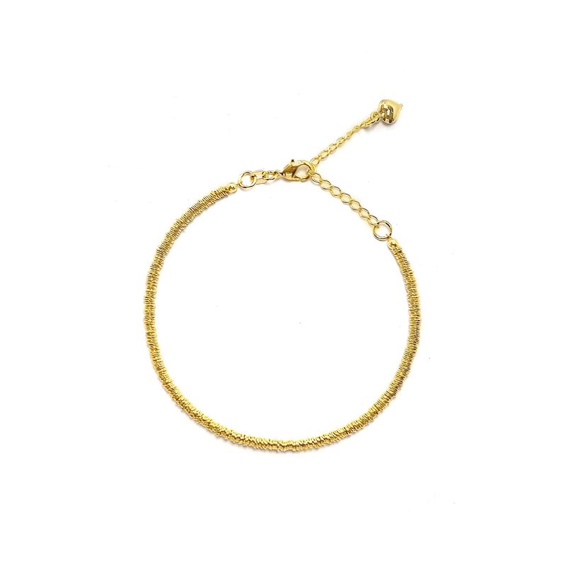 ANDREA COGGIOLA JOYAS - Pulsera Mostacilla Enchapado Oro 18 K