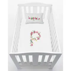 TUYO PRINT - Cubreplumón Pack and Play Letras Vintage P -