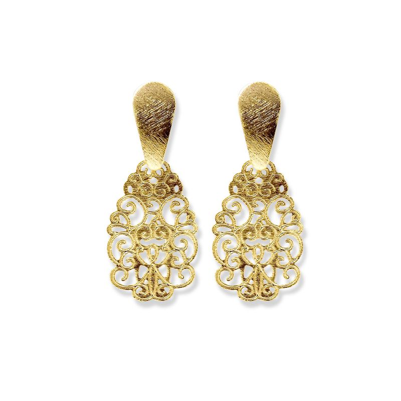 ANDREA COGGIOLA JOYAS - Aros Dani Enchapado Oro 18K