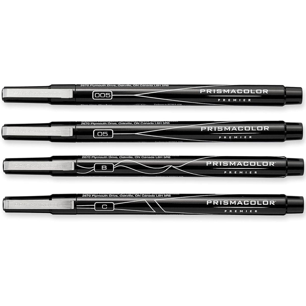 PRISMACOLOR - Tiralíneas y Marcador Prismacolor Premier Set 4 Negros