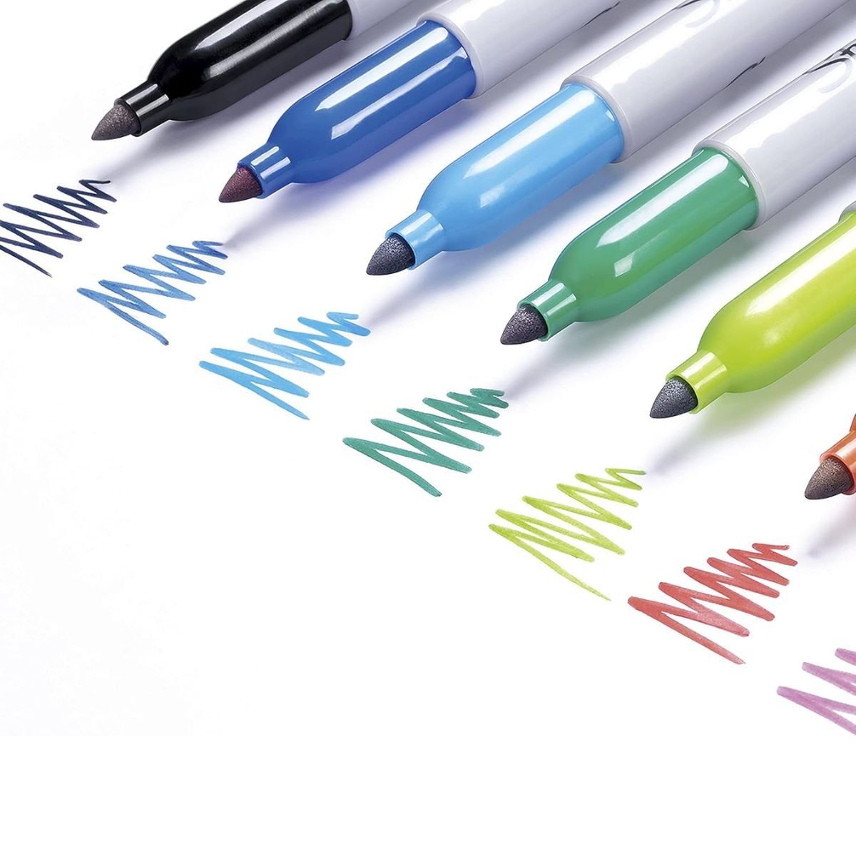 SHARPIE - Marcador Permanente Sharpie Punta Fina Tropical Blister X12