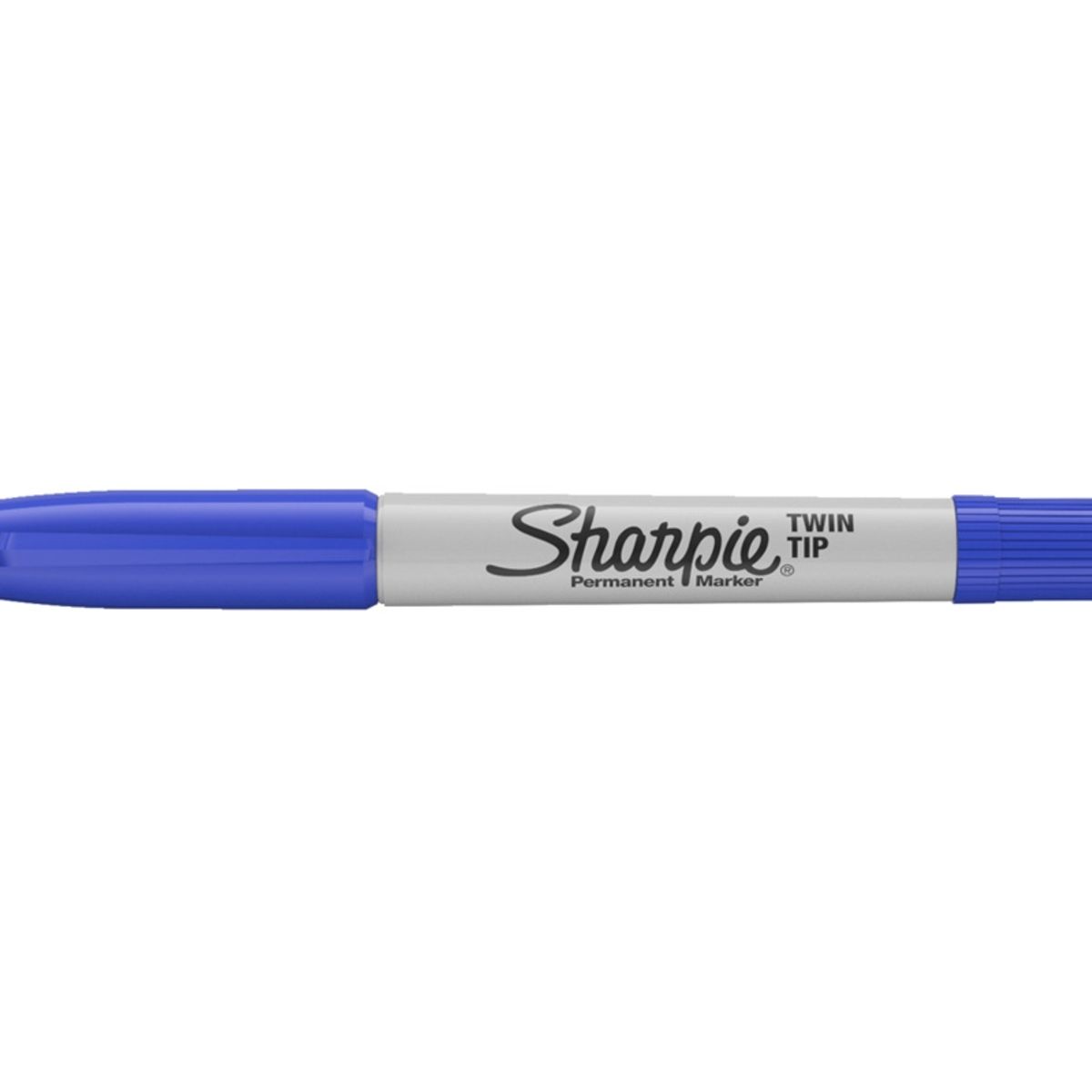 SHARPIE - Marcadores Sharpie Doble Punta Azul 12 Unidades