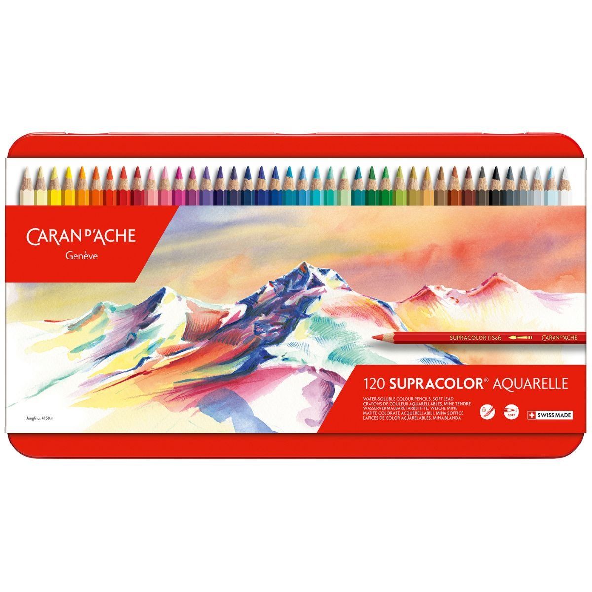 CARAN D'ACHE - Lápices Acuarela Supracolor Caran D Ache Set 120