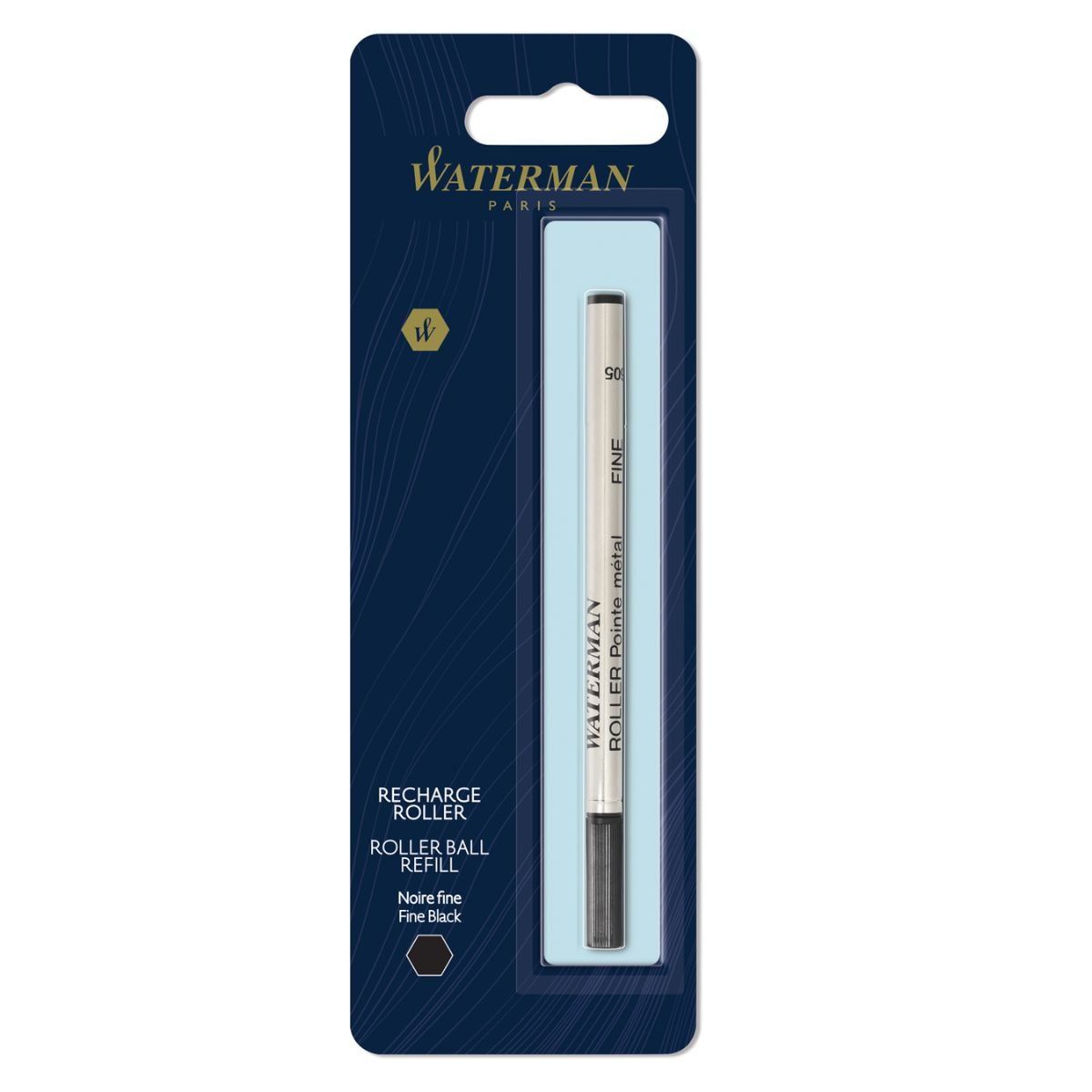 WATERMAN - Repuesto Roller Ball Waterman Punta Fina Negro