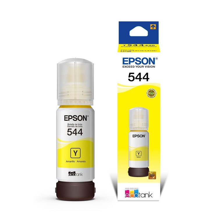 Tinta Botella Epson T544 Color Amarillo de 65ml Original EPSON