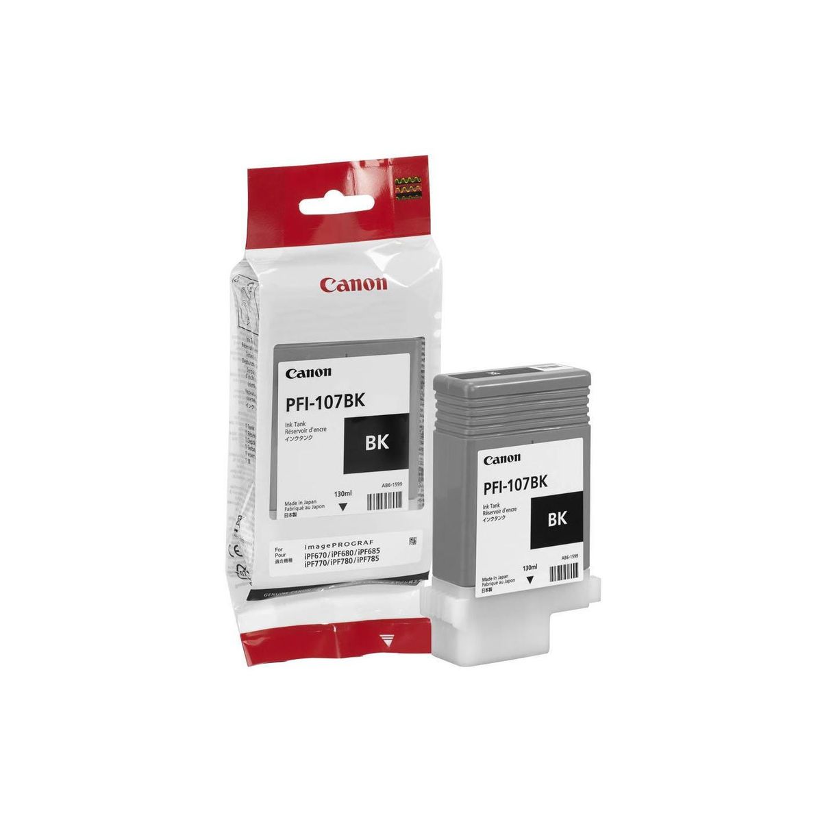 CANON - Cartucho de Tinta Canon PFI-107BK  Negro Original - Negro