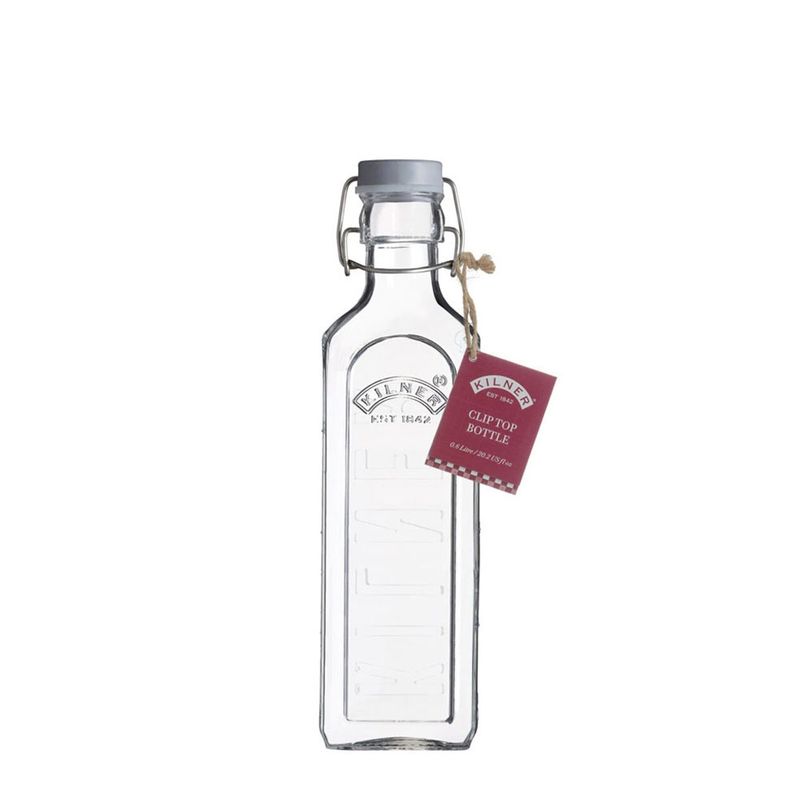 KILNER - Botella Tapa Gris Con Cierre Clip 06Lt