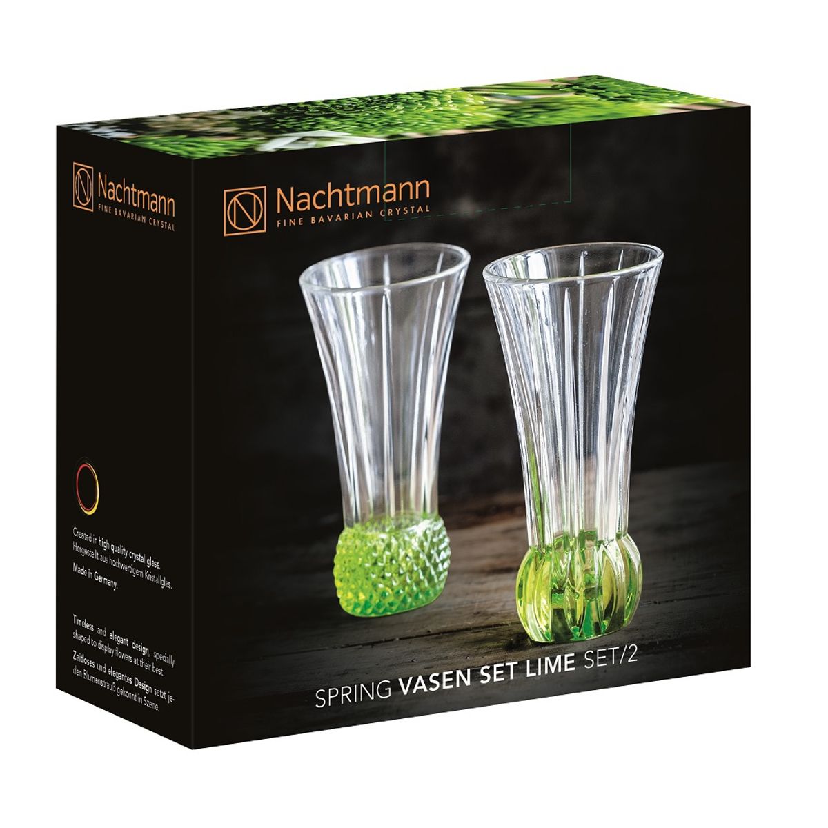 NACHTMANN - Set 2 Floreros Spring Lime