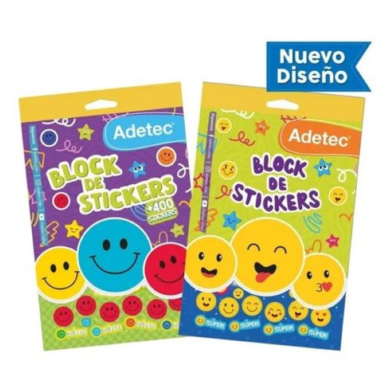 ADETEC - Block De Stickers Motivacionales 400 Stickers