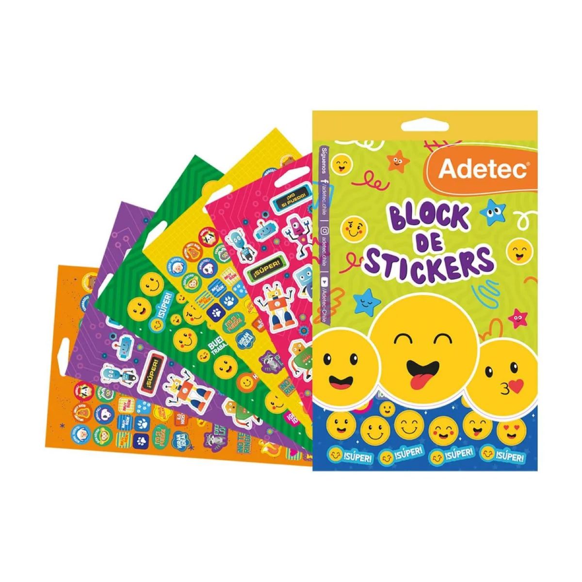ADETEC - Block De Stickers Motivacionales +400 Stickers
