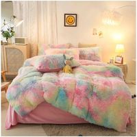 Cubrecama Peludo con chiporro Multi 2 plazas.