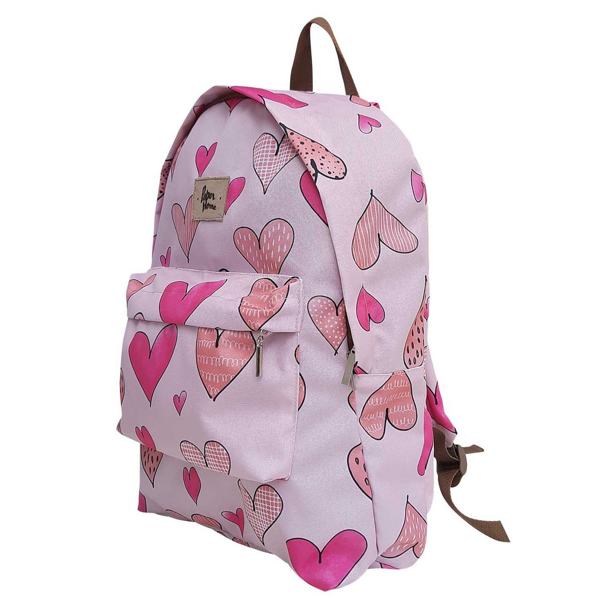 PAPER HOME - Mochila infantil sustentable corazones Paper Home